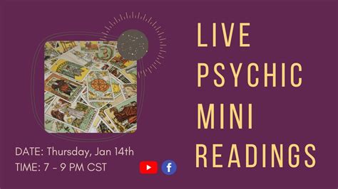 Live Intuitivepsychic Mini Readings Youtube