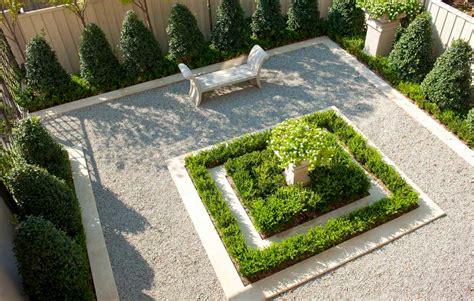 Landscape And Hardscape Mix Courtyard Gardens Design French Garden