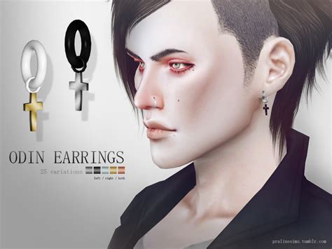 Odin Earrings By Pralinesims At Tsr Sims 4 Updates