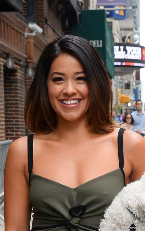 Gina Rodriguez Visits Late Show With Stephen Colbert 02 Gotceleb
