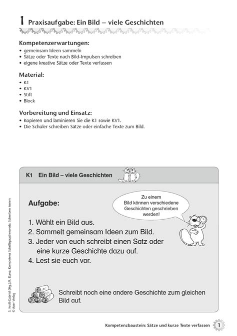 Grundschule Unterrichtsmaterial Deutsch Schriftsprache