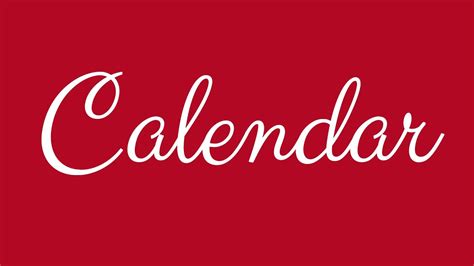 Learn How To Sign The Name Calendar Stylishly In Cursive Writing Youtube