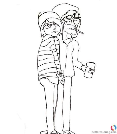 Hipster Coloring Pages Free Printable Coloring Pages