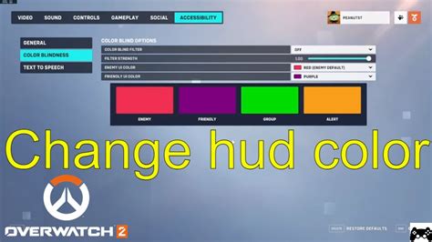 Overwatch 2 How To Change The Color Of Your Hud Color Blind