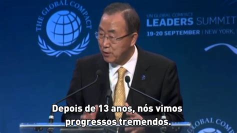 Discurso Do Secretário Geral Da Onu Na Cúpula De Líderes Do Pacto Global Das Nações Unidas Youtube