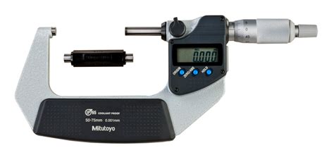 Mitutoyo 50 75 Mm Digimatic Ratchet Stop Micrometer Ip65 Spc Ra 293