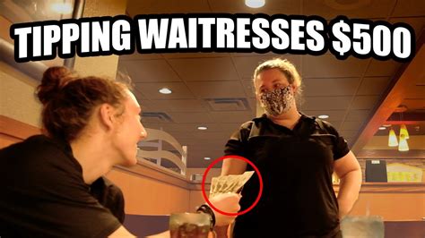 tipping waitresses 500 youtube