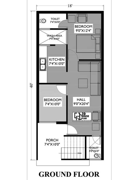 18x40 House Plans East Facing Best 2bhk House Plan Pdf