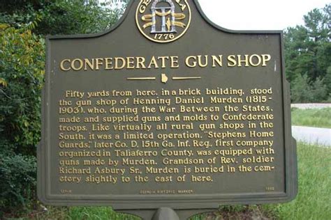 Confederate Gun Shop Taliaferro County Georgia Historical Society