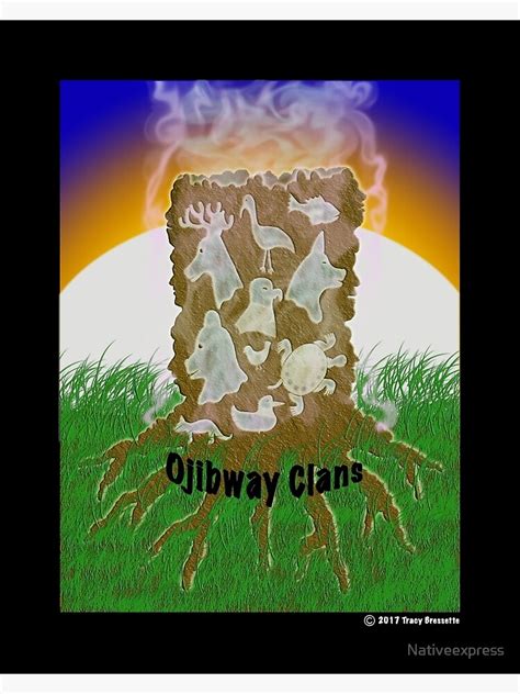 Ojibway Clans Poster For Sale By Nativeexpress Redbubble