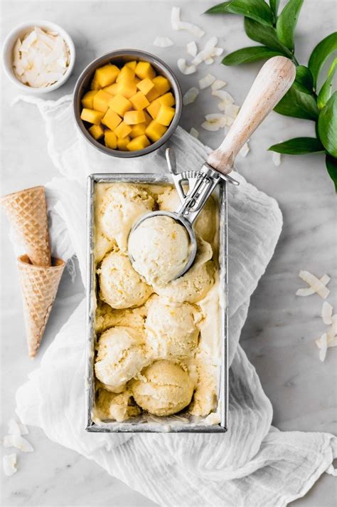 No Churn Mango Coconut Ice Cream Cravings Journal Ice Cream