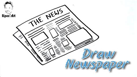 How To Draw A Newspaper Step By Step Anactorsnote