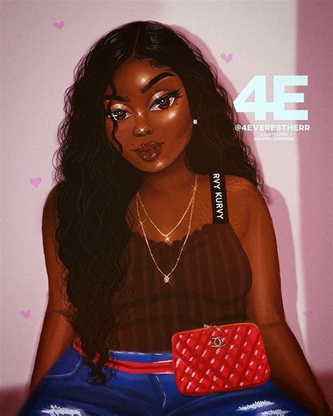 Pin By Bluevelvet On 4e In 2020 Black Girl Cartoon Black Girl Art