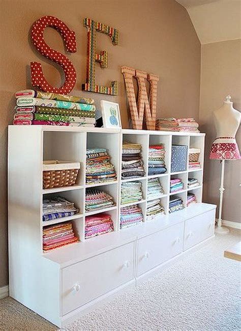 Open Front Shelving For Fabric Storage Sewing Room Storage Sewing