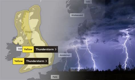 Met Office Weather Warning Issued As Three Days Of Lightning Storms