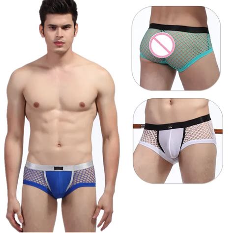 Buy Wj Mens Underwear Thin Mesh U Convex Sexy