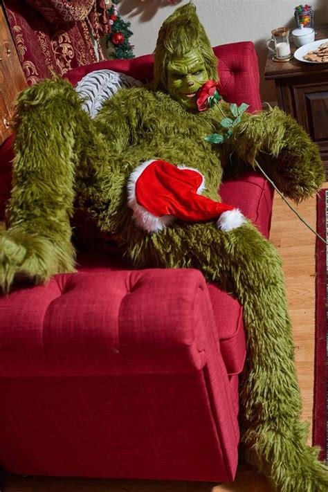 sexy grinch is stealing hearts with his raunchy photoshoot