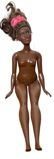 MATTEL FASHIONISTAS BARBIE Doll Nude African American AA 2015 Curvy 16