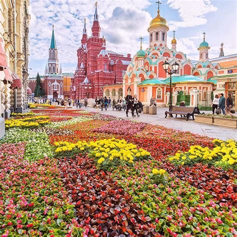 Beautiful Colorful Moscow Moscow Russia Kremlin