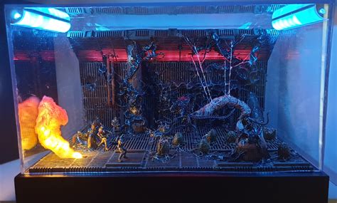 I Ve Added Dust Cover And Lighting To My Alien Diorama C C Welcome R Minipainting