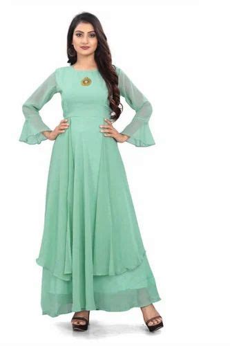 Women Stylish Solid Ethnic Gown Women Gown Gown Frock Simple Gown Ladies Gown Suit महिलाओं