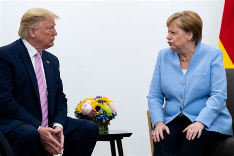 on trump merkel s face does the talking the new york times