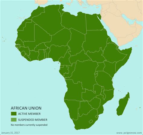 Map Which Countries Are In The African Union Political Geography Now