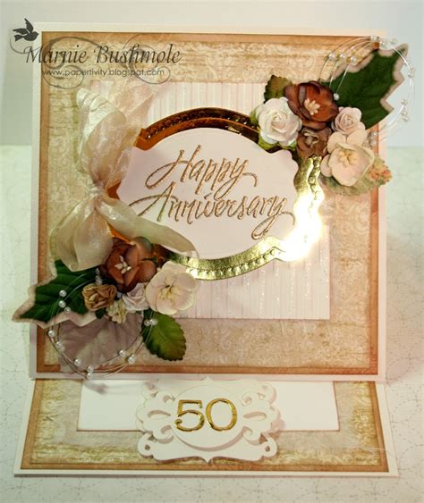 Papertivity 50th Wedding Anniversary Card