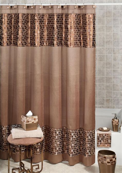 Created by ambesonne, these shower curtains are a multicolored 2 panel set comes in a width of 180 and a. Remarkable Fabric Shower Curtains for Elegant Bathroom ...