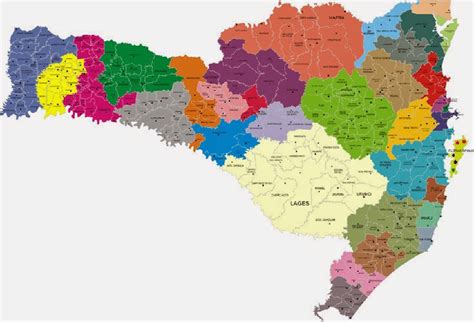 Mapas Geográficos De Santa Catarina Geografia Total™