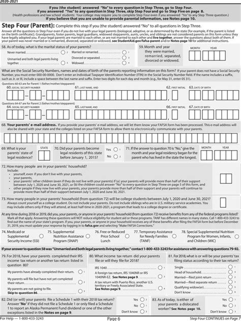 Printable Fafsa Forms Printable Forms Free Online