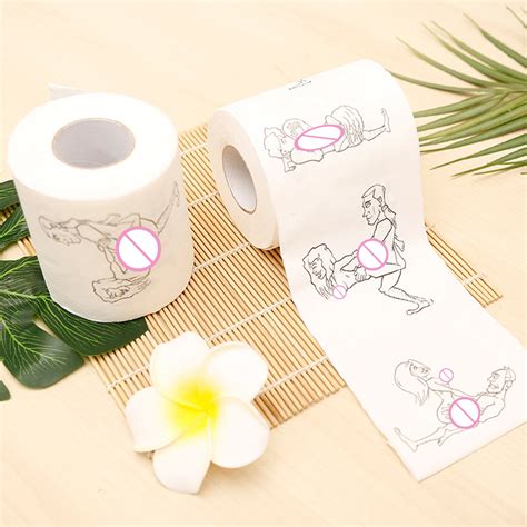 Bcloud 1 Roll Romantic Sex Pattern Toilet Paper Creative Ultra Solt