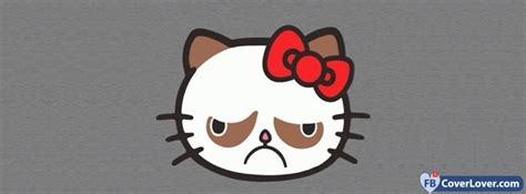 Sad Hello Kitty 2 Anime And Cartoons Facebook Cover Maker