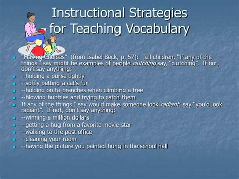 Ppt Instructional Strategies For Teaching Vocabulary Powerpoint