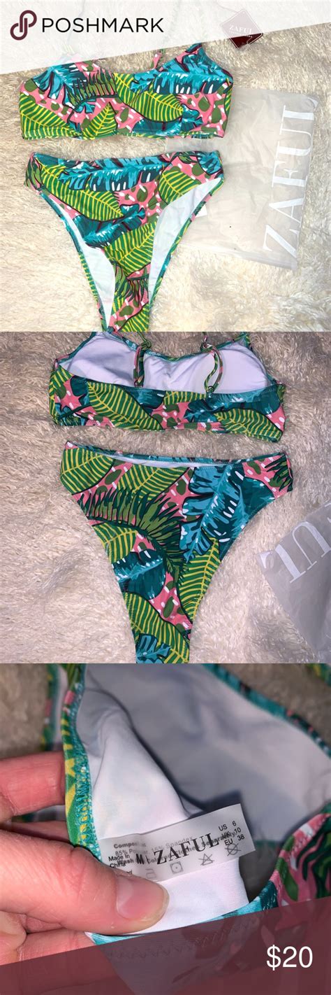 Zaful High Leg High Waisted Jungle Bikini Set New Bikinis Bikini Set