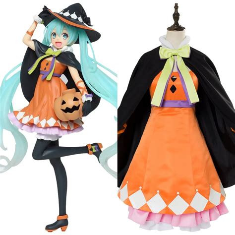 Vocaloid Hatsune Miku Cosplay Costume Halloween Version Carnival