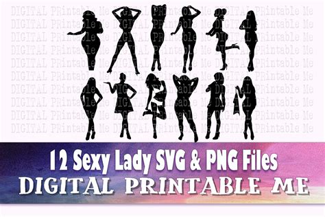 sexy woman svg lady standing silhouette graphic by digitalprintableme · creative fabrica