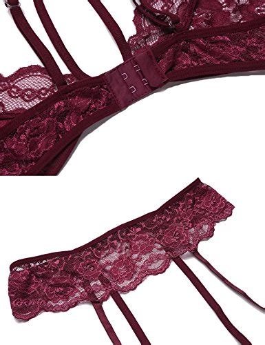 Adome Damen Sexy Dessous Sets Spitze Reizwäsche Unterwäsche Spitzen Bh Mit G String Your