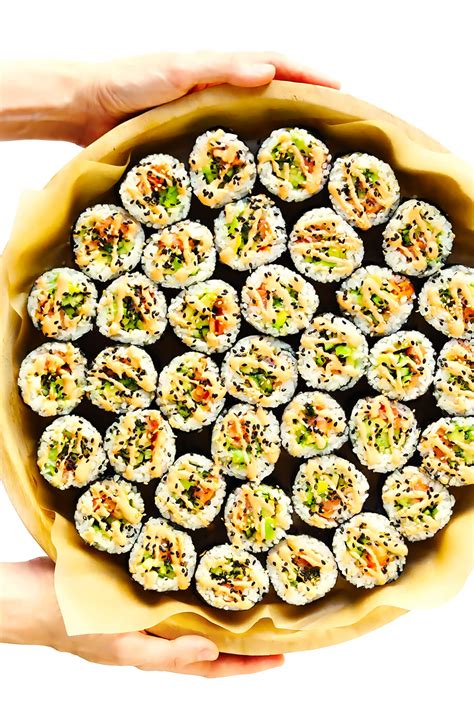 How To Make Sushi Rolls Maki Rolls Gimme Some Oven