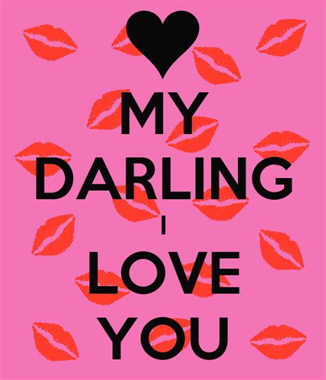 my darling i love you poster kristyna keep calm o matic