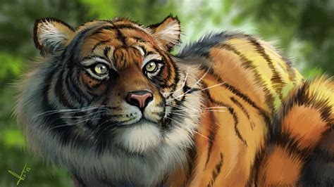 Tiger Digital Artwork Wallpaperhd Artist Wallpapers4k Wallpapers