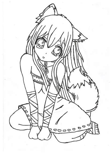 Easy coloring book for you and everybody! Chibi-Fox-Girl-Anime-Coloring-Page.jpg (600×825 ...