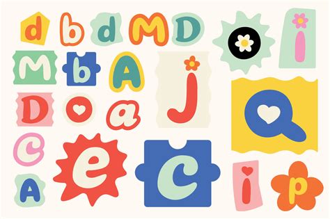 Random Letter Alphabet Funny Style Graphic By Alit Design · Creative