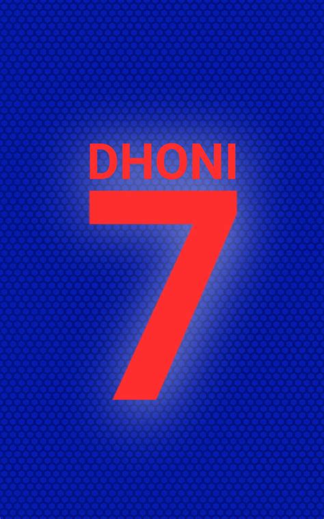 Download Jersey Number 7 Dhoni Hd Wallpaper | Wallpapers.com