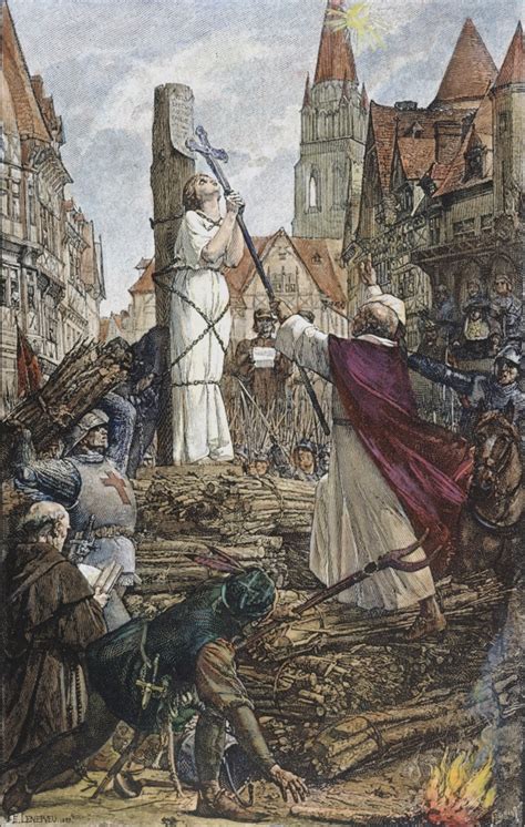 Execution Of Joan Of Arc Nat Rouen France On May 30 1431 Wood