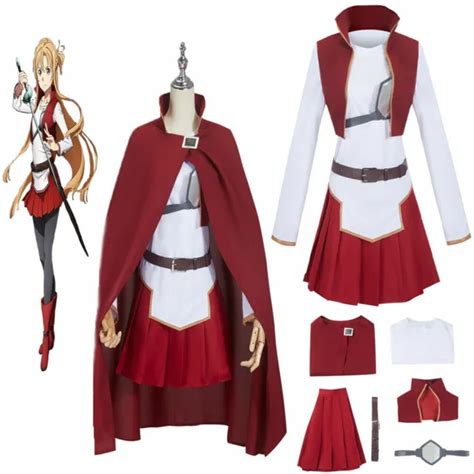 Anime Sword Art Online Yuuki Asuna Cosplay Uniform Halloween Costumes