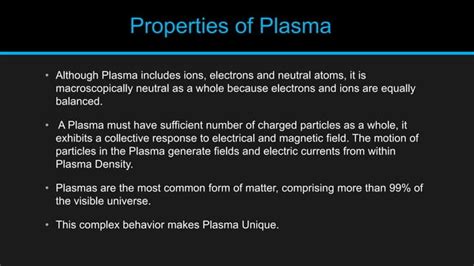 Plasma The Fourth State Of Matter Ppt