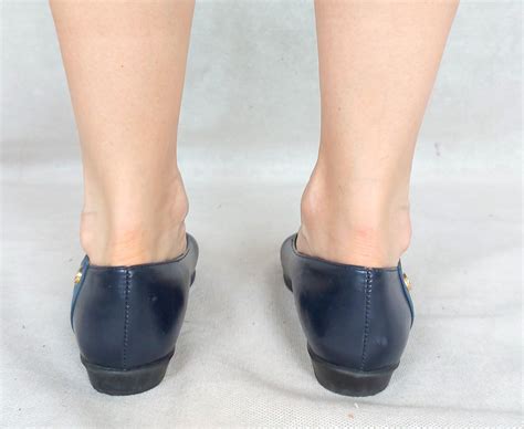 Vintage Flat Shoes Just In Shoes Blue Leather Loafers 70s Etsy Uk