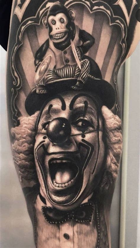 Evil Clown Tattoos Scary Tattoos Halloween Tattoos Medusa Tattoo Design Feather Tattoo