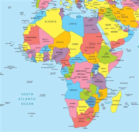 Carte De L Afrique Cartes Sur Le Continent Africains Geografie